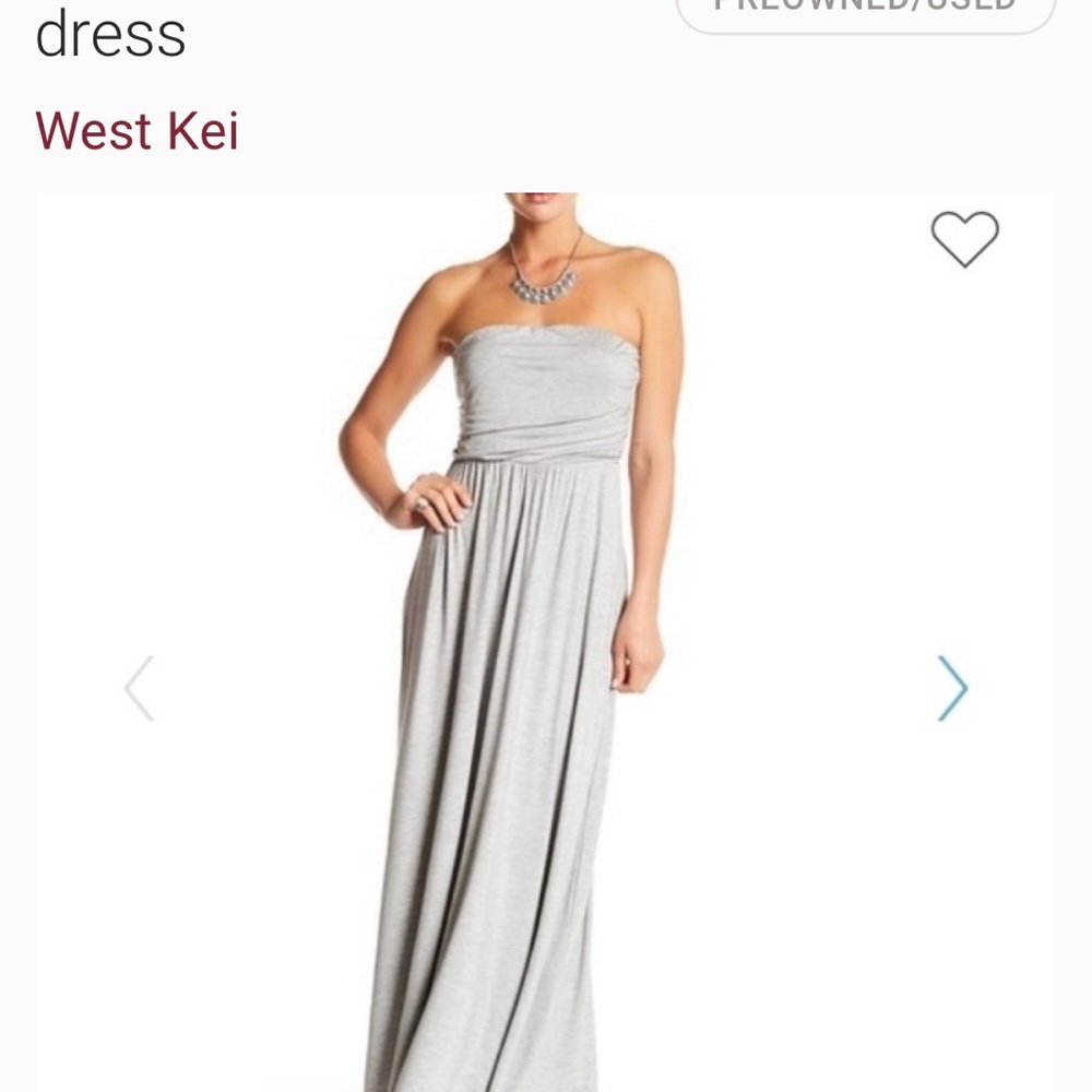 West Kei strapless maxi dress